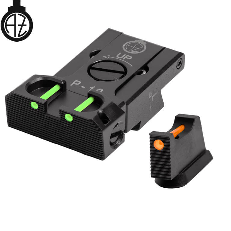 CZ P-10 ρυθμιζόμενα σκοπευτικά with fiber optics | type B