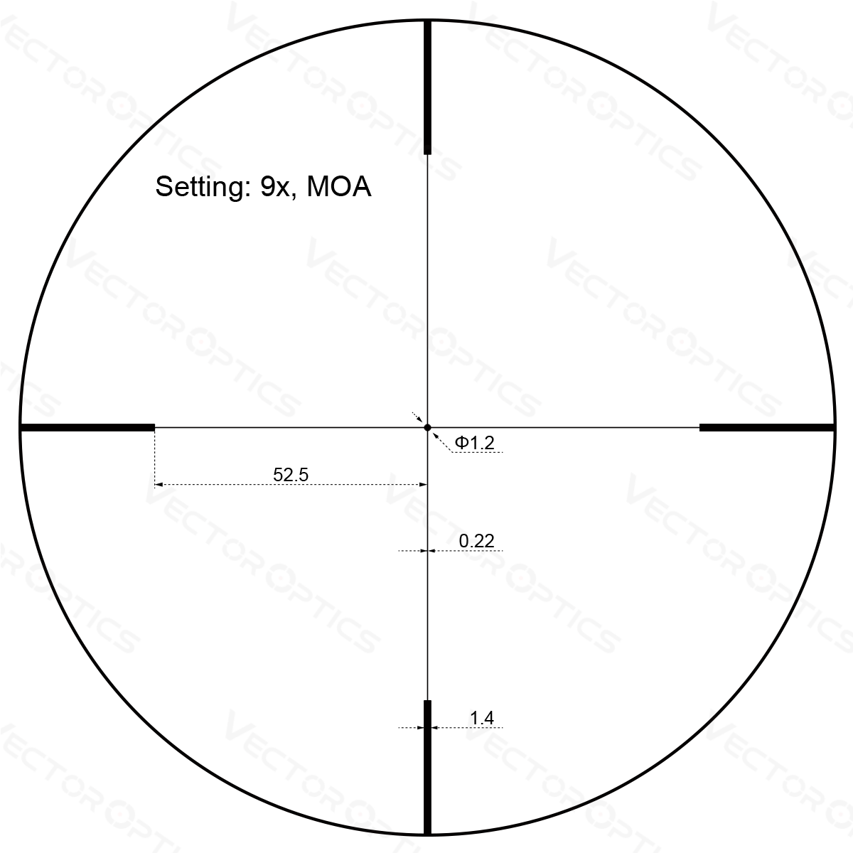Vector Optics Forester JR. 3-9x40 διόπτρα τυφεκίου