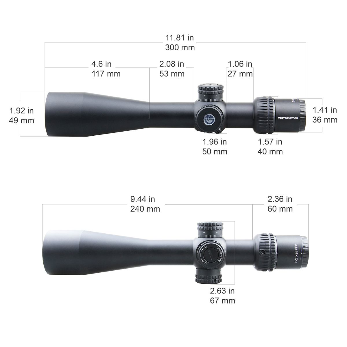 Vector Optics Veyron 6-24x44 FFP διόπτρα τυφεκίου Vector Optics