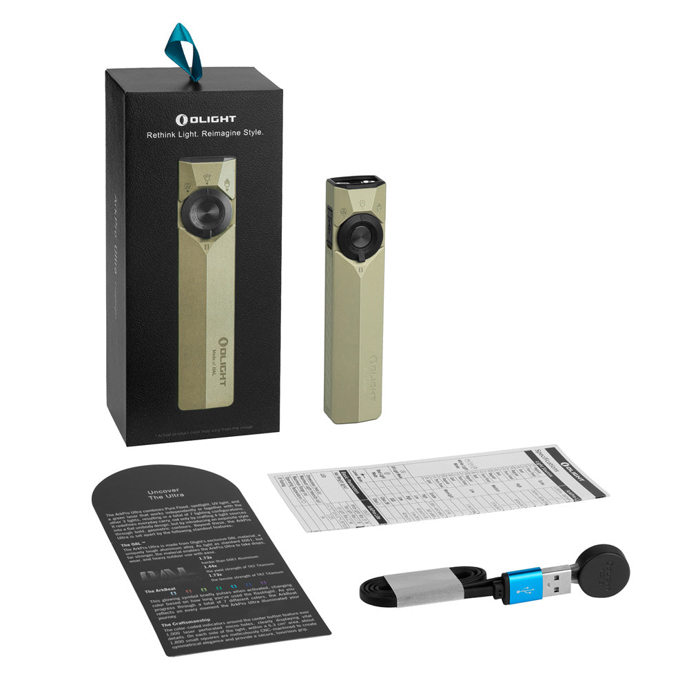 Olight ArkPro Ultra | επίπεδος φακός EDC 4-σε-1 | 1.700 lm - Olive Green