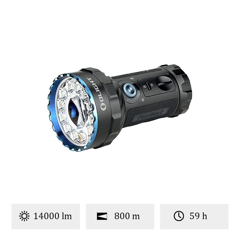 Olight Marauder 2 | εξαιρετικά ισχυρός επαναφορτιζόμενος φακός | 14.000 lm