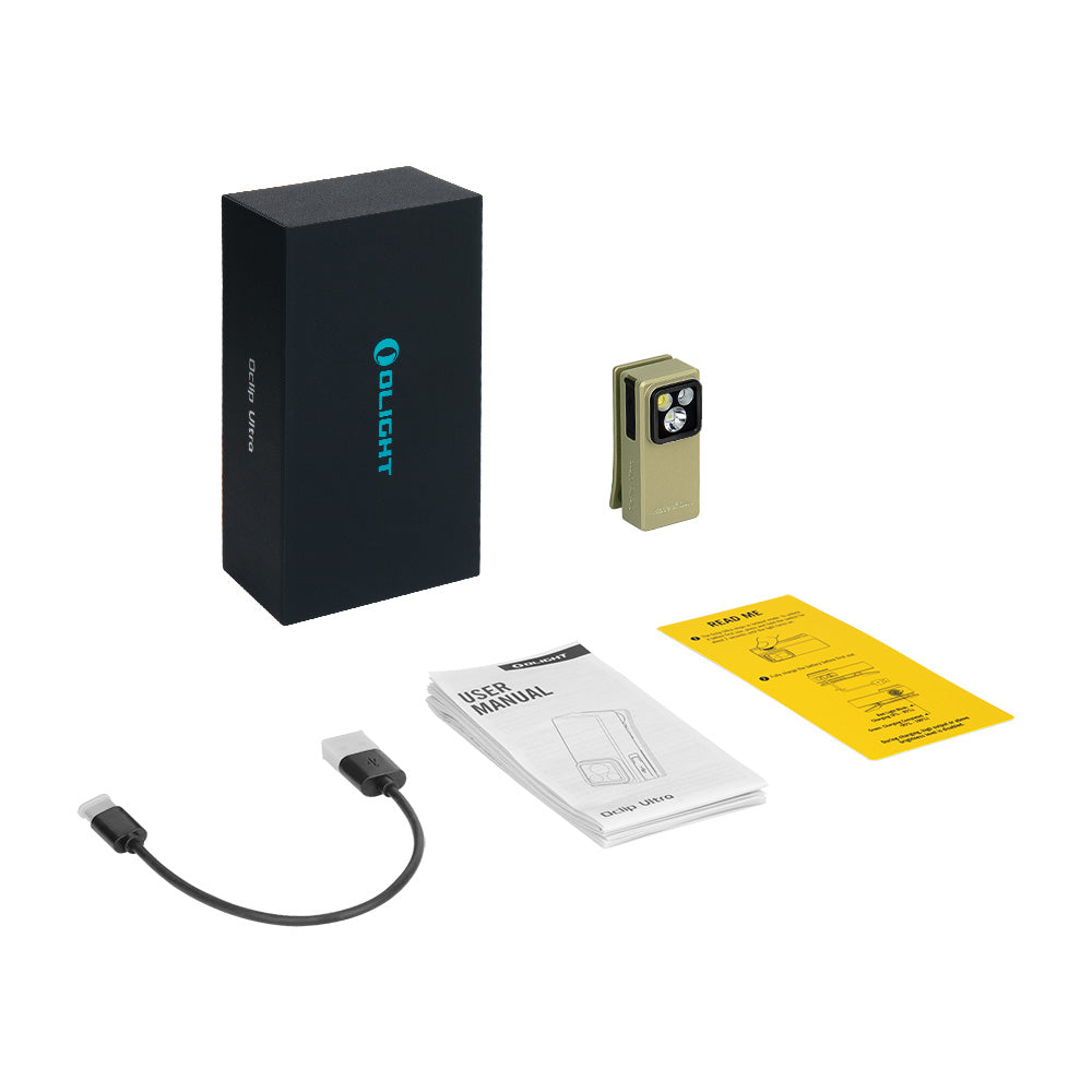 Olight Oclip Ultra | 3-σε-1 clip-on EDC φως | 530 lm - Olive Green