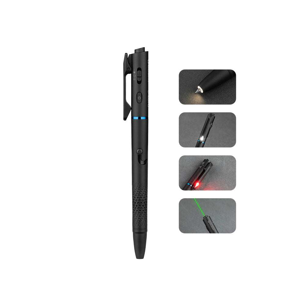 Olight O’Pen 3 | πολυλειτουργικός φακός-στυλό | 120 lm + πράσινο laser - Μαύρο