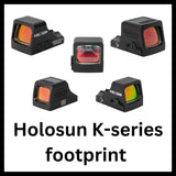 Σκοπευτικά κόκκινης κουκκίδας με Holosun K-series footprint