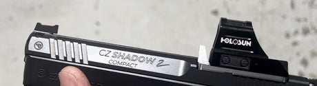 CZ Shadow 2 πλάκα αντάπτορα with integrated forwarded οπίσθιο σκοπευτικό | Trijicon RMR footprint