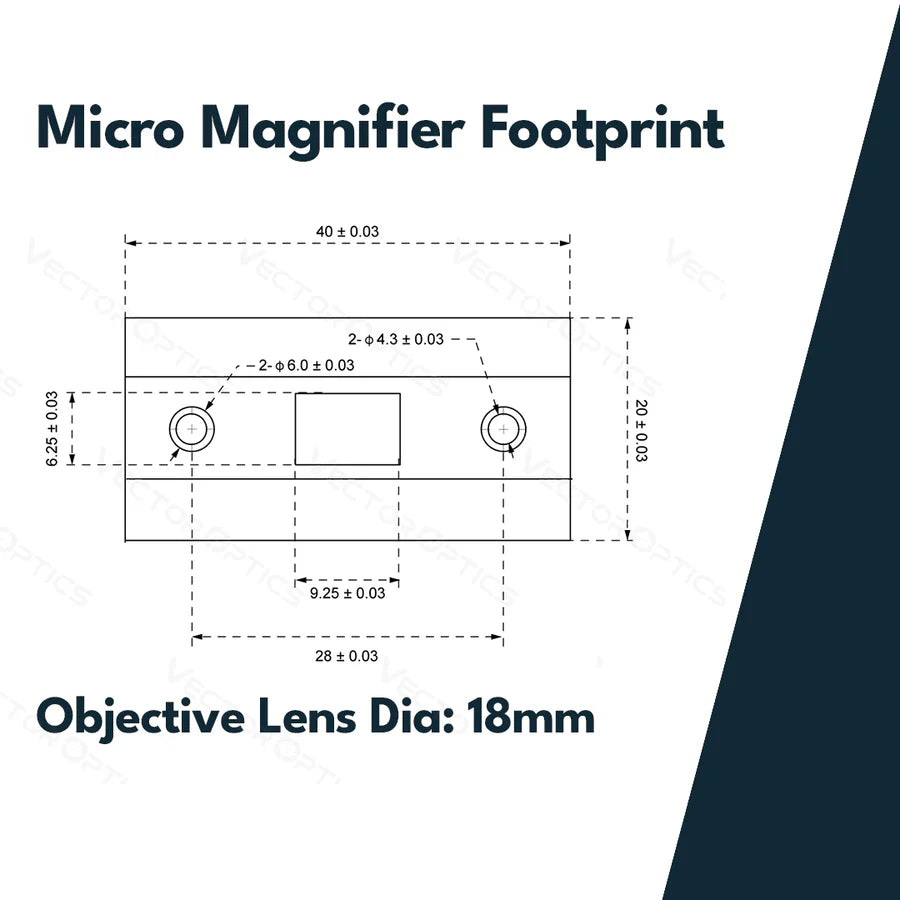 Vector Optics Paragon 3x18 Μεγεθυντικός Φακός Micro 