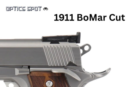 1911 [BoMar Cut] πλήρως ρυθμιζόμενο οπίσθιο σκοπευτικό | αυλακωτό με 3 κουκκίδες