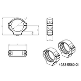 34mm δακτύλιοι στήριξης διόπτρας | μακριά Picatinny QD Ergo βάση 