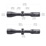 Vector Optics Διόπτρα τουφεκιού Continental 2-12x50 SFP 