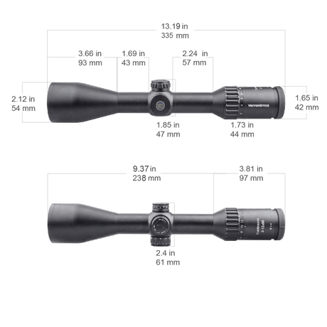 Vector Optics Continental 2-12x50 SFP διόπτρα τυφεκίου