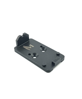 Dan Wesson DWX πλάκα αντάπτορα with integrated οπίσθιο σκοπευτικό | Trijicon RMR footprint