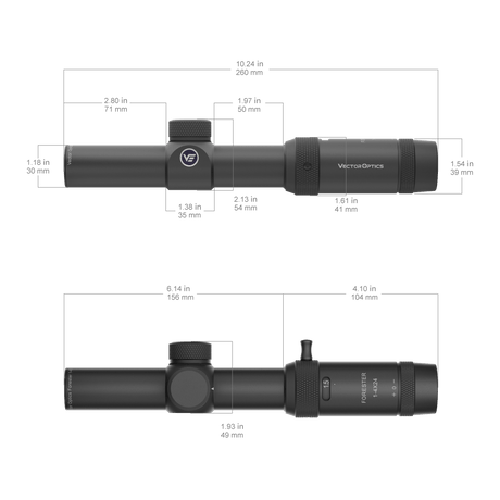 Vector Optics Forester 1-4x24SFP διόπτρα τυφεκίου