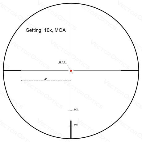 Vector Optics Forester 2-10x40SFP διόπτρα τυφεκίου