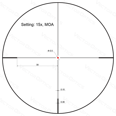 Vector Optics Forester 3-15x50SFP διόπτρα τυφεκίου