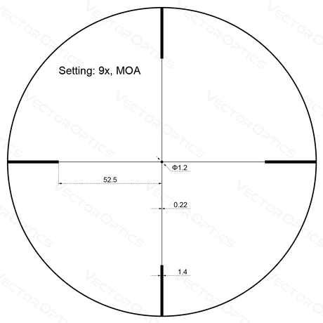 Vector Optics Forester JR. 3-9x40 διόπτρα τυφεκίου