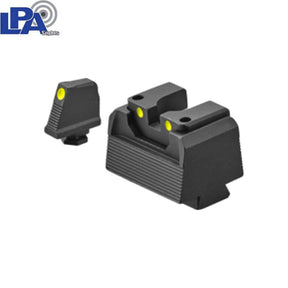 Ψηλά ημι-ρυθμιζόμενα σκοπευτικά για Glock MOS [G17 MOS G19 MOS & other] | με φωσφορίζουσες κουκκίδες