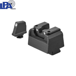 Ψηλά ημι-ρυθμιζόμενα σκοπευτικά για Glock MOS [G17 MOS G19 MOS & other] | με λευκές κουκκίδες