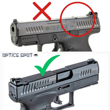 CZ P-10 [P-10C, P-10F, P-10S] βάση για σκοπευτικό κόκκινης κουκκίδας | type A [RMSc, DPP, Docter footprint] 