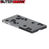 Βάση για σκοπευτικό κόκκινης κουκκίδας Glock models [G17 G19 G26 & other] | type C [RMR RTS Docter footprint]