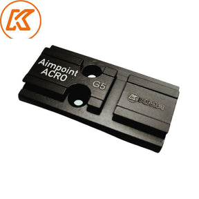 Steel πλάκα για σκοπευτικό κόκκινης κουκκίδας for Glock MOS | Aimpoint Acro footprint