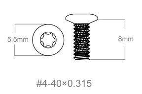 Σετ βιδών 3τεμ | 4-40x0.315’’ [T10]