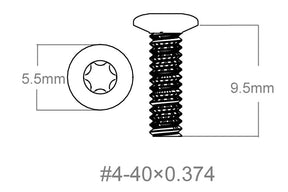 Σετ βιδών 3τεμ | 4-40x0.374’’ [T10]