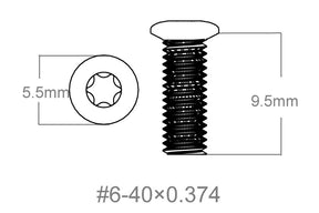Σετ βιδών 3τεμ | 6-40x0.374’’ [T10]