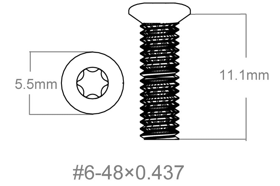 Σετ βιδών 3 τεμ | 6-48x0.437" [T10] 