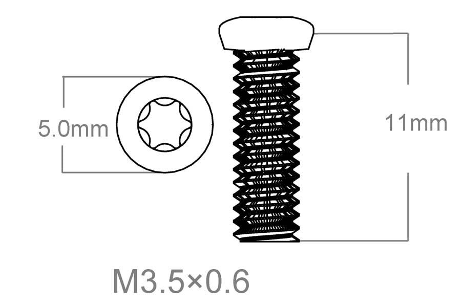 Σετ βιδών 3 τεμάχια | M3.5x0.6 [T10] 