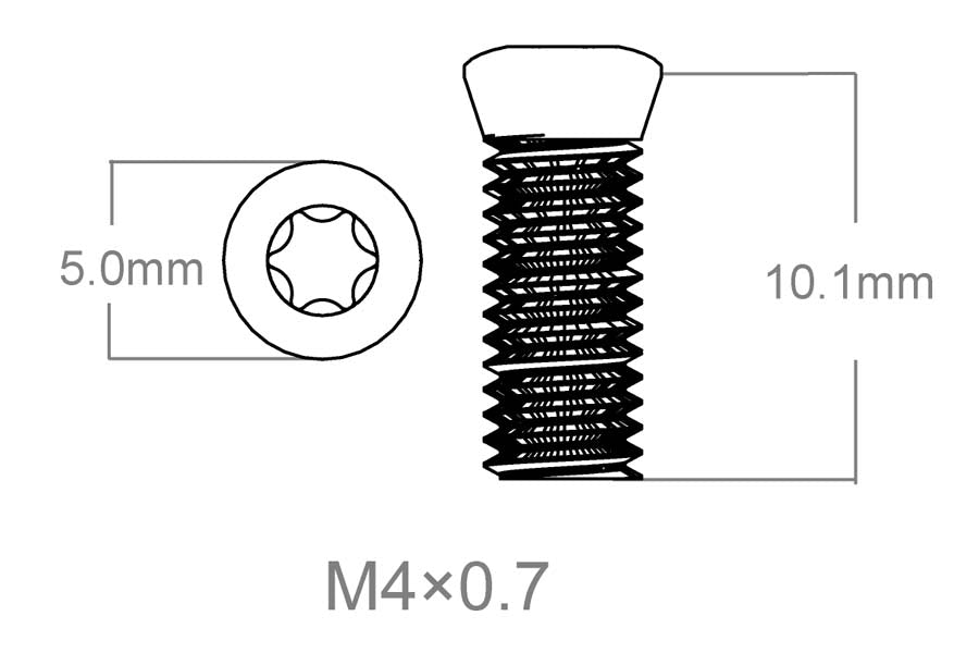 Σετ βιδών 3 τεμάχια | M4x0.7 [T10] 