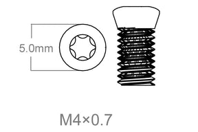 Σετ βιδών 3τεμ | M4x0.7 [T10] 8 mm
