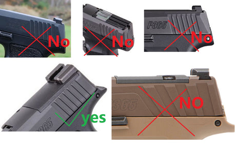 Sig P365 [X & XL] πλάκα αντάπτορα | Trijicon RMR footprint