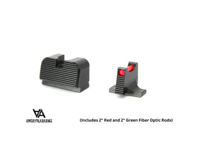 Sig Sauer P220 P226 P229 P320 & P365 Optics Ready ψηλά αθλητικά σκοπευτικά με οπτικές ίνες