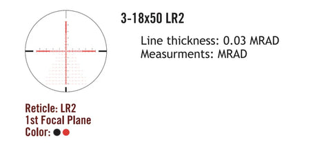 Sightmark Presidio 3-18x50 LR2 FFP διόπτρα τυφεκίου