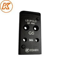 Steel πλάκα για σκοπευτικό κόκκινης κουκκίδας for Glock MOS | Leupold DPP footprint 