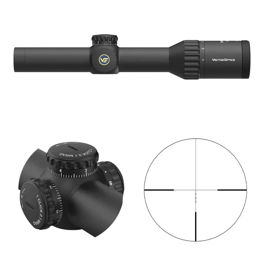 Vector Optics Continental x6 1-6x24i Fiber διόπτρα τυφεκίου Vector Optics