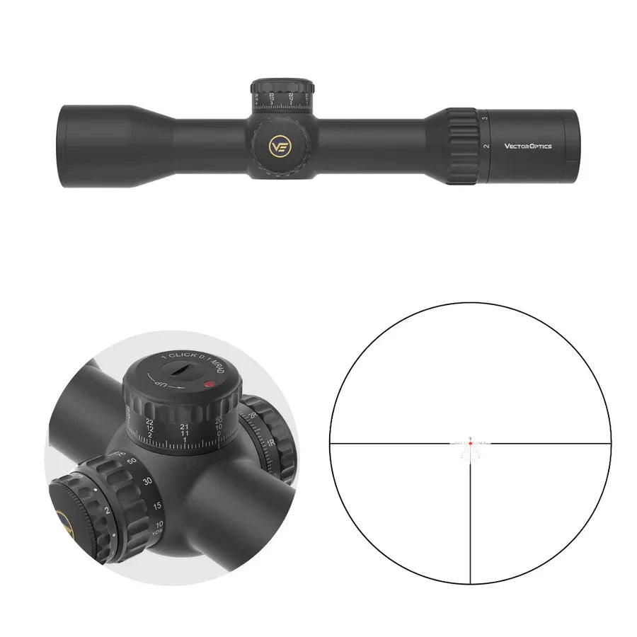 Vector Optics Continental x6 2-12x44 CTR MPVO διόπτρα τυφεκίου Vector Optics