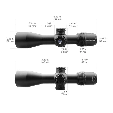 Vector Optics Veyron 3-12x44 FFP compact σκοπευτική διόπτρα τυφεκίου