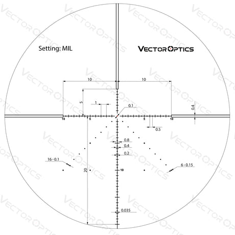 Vector Optics Veyron 6-24x44 IR First Focal Plane Illuminated διόπτρα τυφεκίου