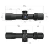 Vector Optics Συμπαγής διόπτρα όπλου Veyron 2-8x32IR 