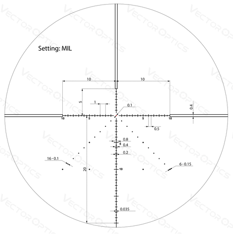 Vector Optics Veyron 4-16x44 IR First Focal Plane Illuminated διόπτρα τυφεκίου