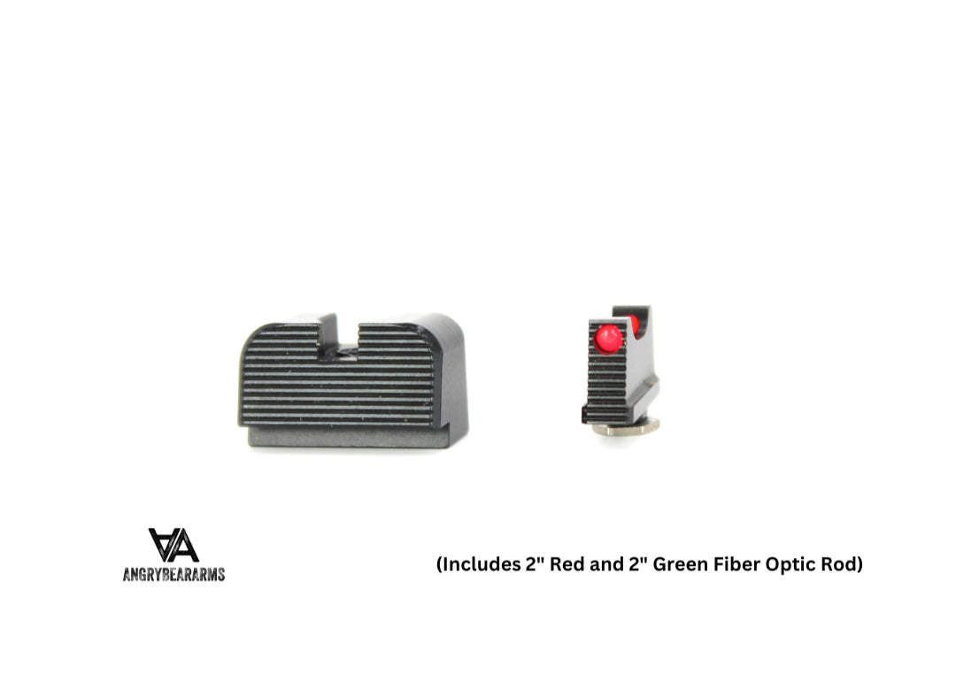 Walther PDP tall sport sights with fiber optics