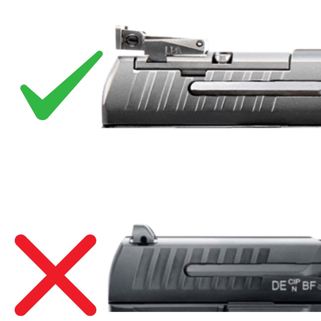 Walther PPQ [Q4 & Q5] Optics Ready πλάκα | τύπος A [RMSc, DPP, Docter footprints] 