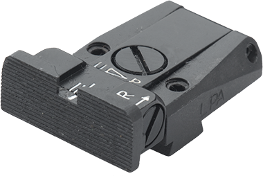 Walther Q5 Match SF, Q4 SF OR πλήρως ρυθμιζόμενο πίσω σκοπευτικό | αυλακωμένο 
