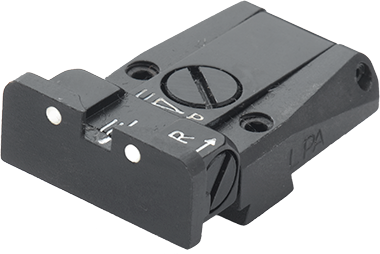Walther Q5 Match SF, Q4 SF OR πλήρως ρυθμιζόμενο πίσω σκοπευτικό | με λευκές κουκκίδες 