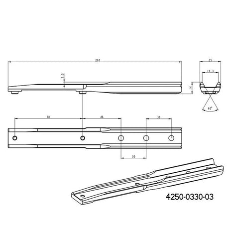 Αντάπτορας για InfiRay Rico RL 42 RH 50 | βάση Blaser