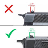 Browning Hi-Power [Vigilante Mark III Practical HP40] ρυθμιζόμενα σκοπευτικά | λευκές γραμμές