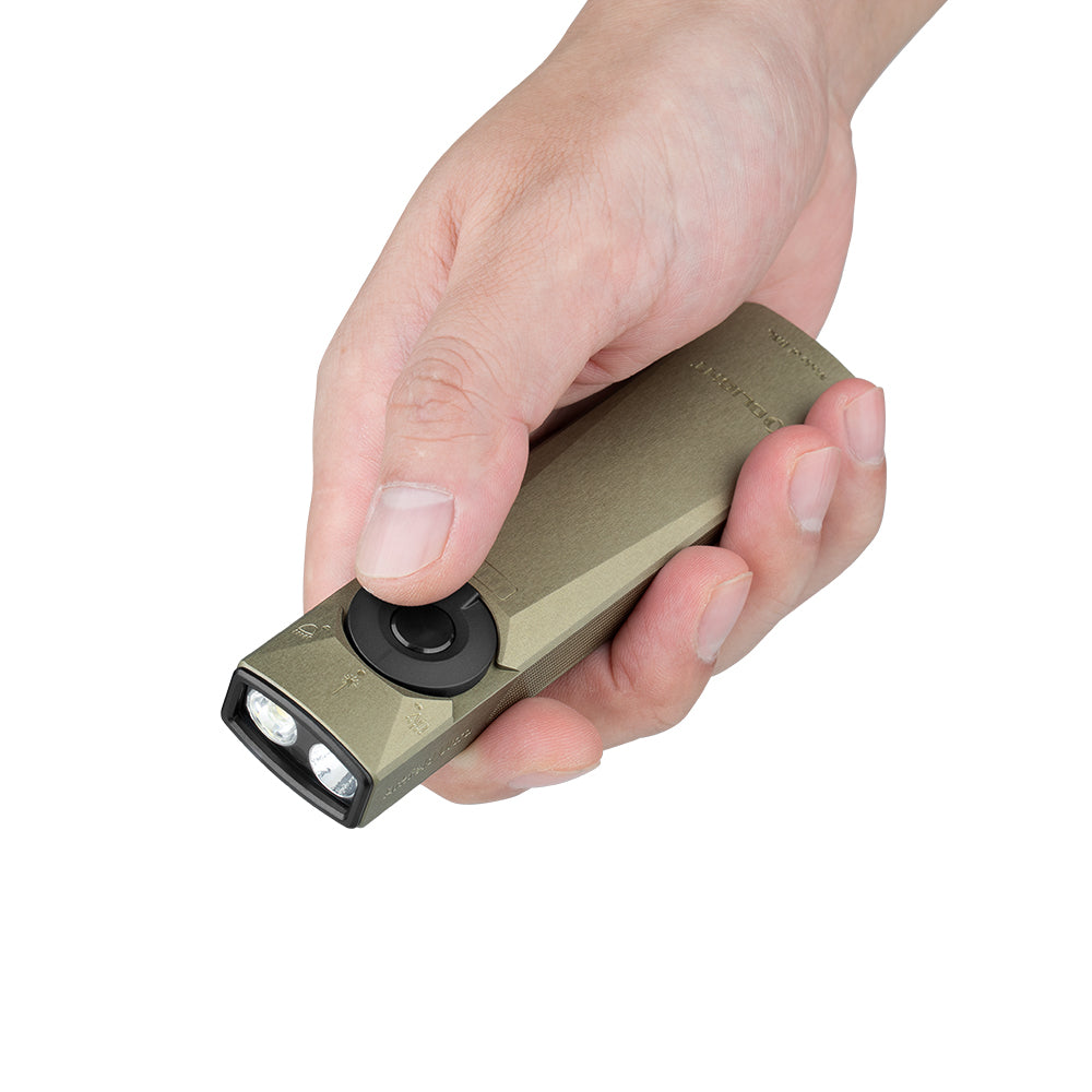 Olight Arkfeld Ultra | επίπεδος φακός EDC 3-σε-1 | 1.400 lm - Olive Green