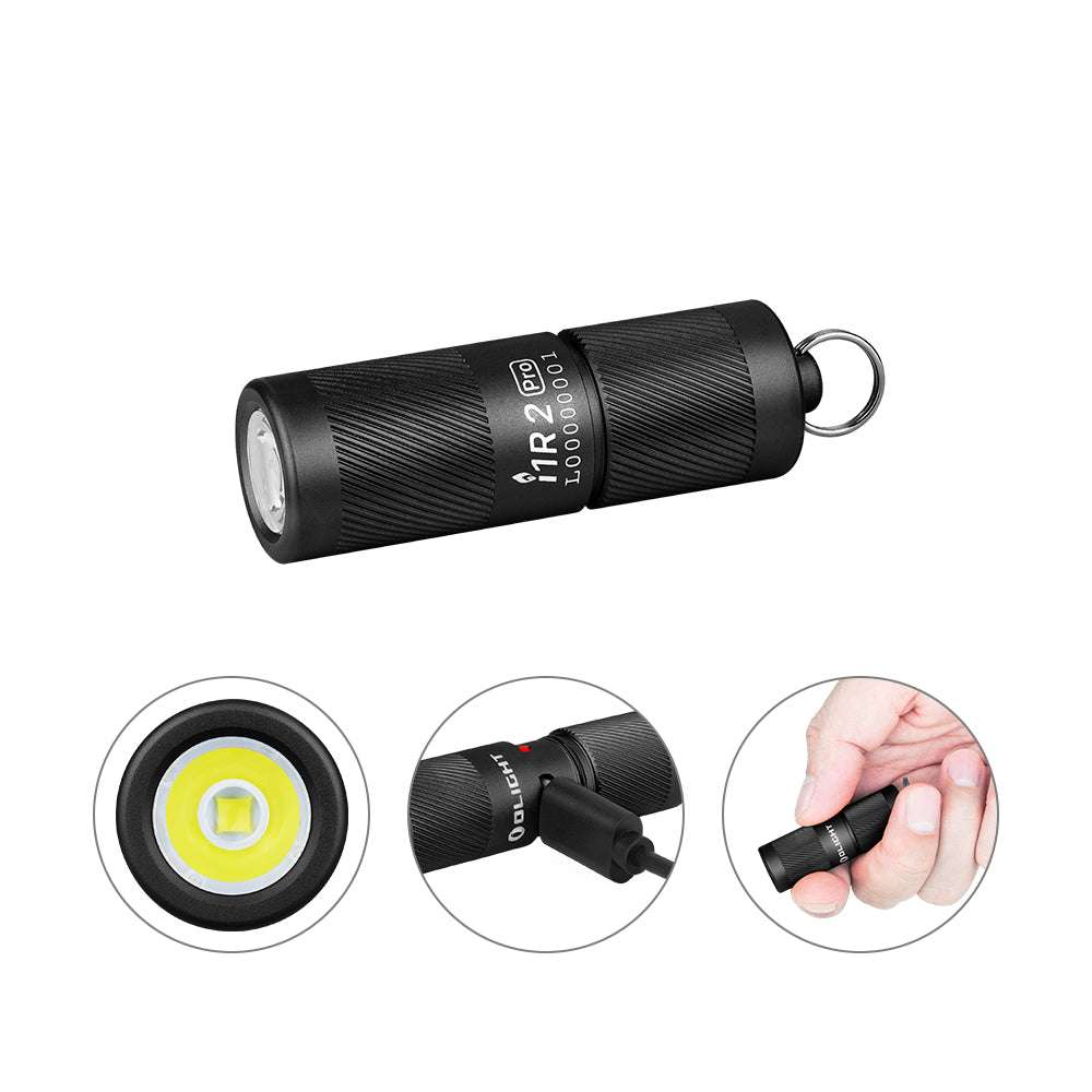 Olight i1R 2 Pro | επαναφορτιζόμενος φακός μπρελόκ | 180 lm - Black