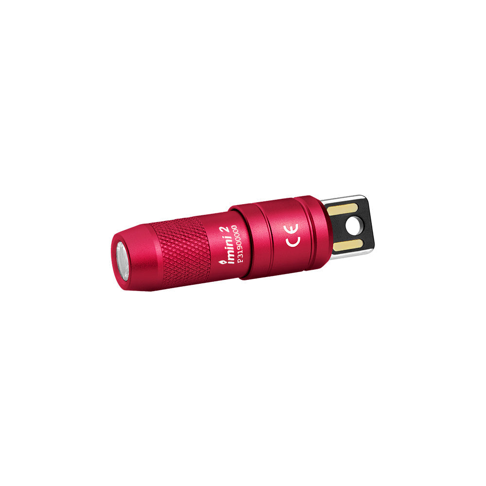 Olight imini 2 | μίνι επαναφορτιζόμενος φακός μπρελόκ | 50 lm - Passionate Red
